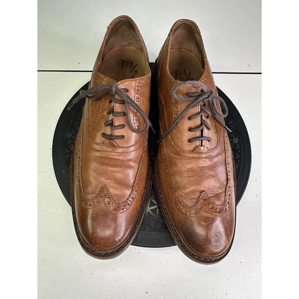 Cole Haan Wingtip Lace Up Oxford British Tan Brown C23470 Men’s Size 9.5 M